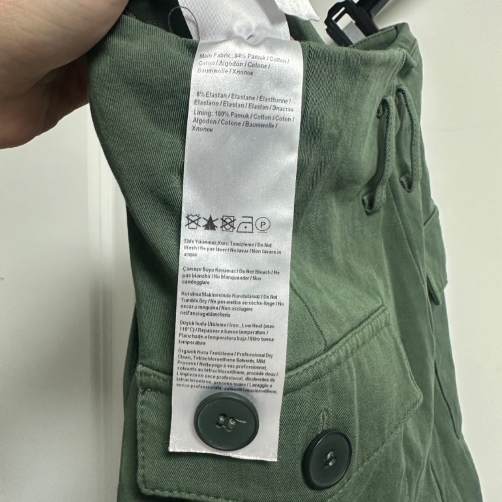 Gently Used Exquise Army Green Cargo Pants XS P - Picture 5 of 9